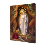 Ikona Matka Boża Lourdes - Różne formaty - Deska lipowa  