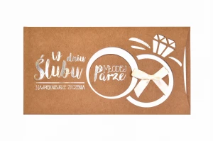 Karnet - W dniu Ślubu, najpiękniejsze życzenia PM-158