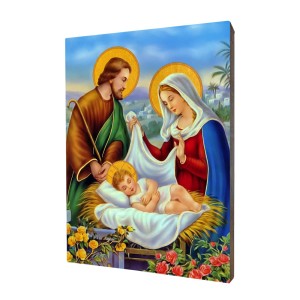 Ikona Świętej Rodziny, złocona - Różne formaty - Deska lipowa  