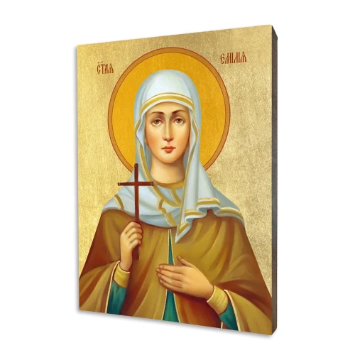 Ikona święta Emilia (Amelia) - Różne formaty - Deska lipowa