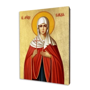 Ikona św. Klaudia - Deska lipowa  