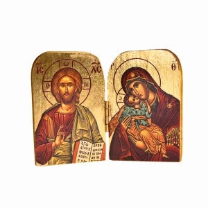 Dyptyk 5 - Matka Boża - Pan Jezus - 5 x 7 cm  