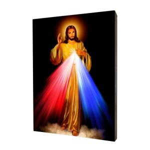 Obraz religijny Jezu Ufam Tobie - Deska lipowa - Rozmiary  