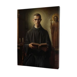 Obraz religijny na płótnie - św. Maksymilian Maria Kolbe - różne formaty  