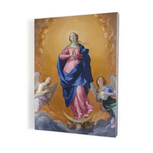 Obraz religijny na płótnie - Matka Boża Niepokalana wśród aniołów - różne formaty   