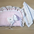 Poduszka do chrztu + profitka + szatka - Unikat handmade