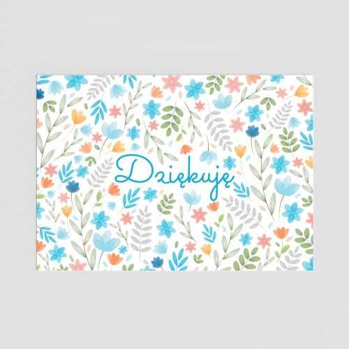 Kartka Dziękuję - 50 szt. - 10,5 x 14,8cm