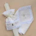Szatka + profitka do chrztu świętego - handmade zestaw