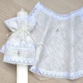 Szatka + profitka do chrztu świętego - handmade zestaw