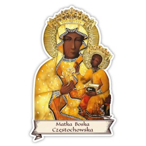 Naklejka - Matka Boża Częstochowska