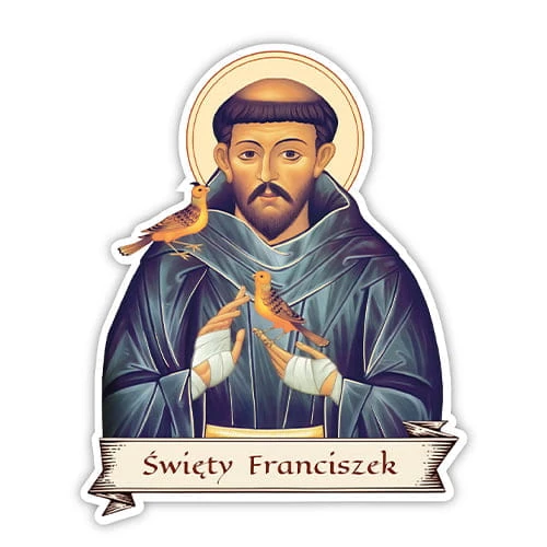Naklejka - Święty Franciszek