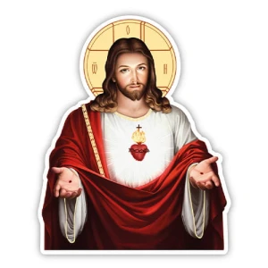 Naklejka religijna - Serce Jezusa