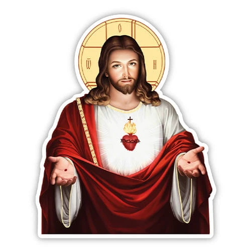 Naklejka religijna - Serce Jezusa