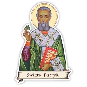 Naklejka religijna - Święty Patryk