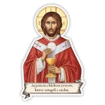 Naklejka religijna - Pan Jezus z hostią