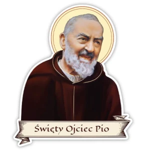 Naklejka religijna - Święty Ojciec Pio