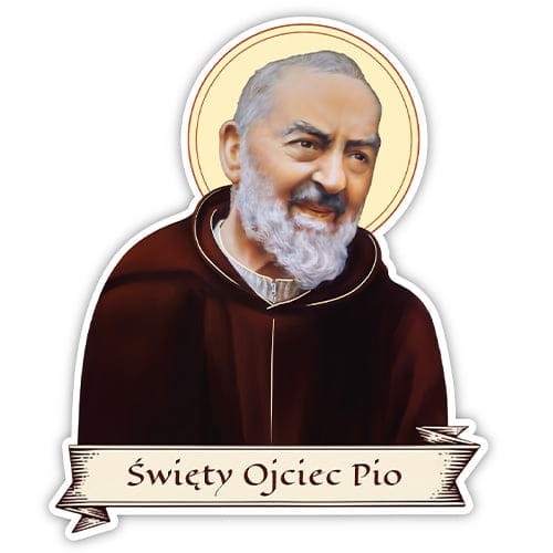 Naklejka religijna - Święty Ojciec Pio