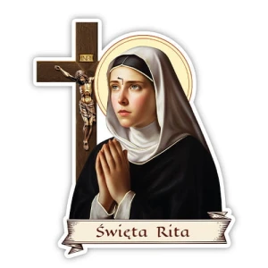 Naklejka religijna - św. Rita