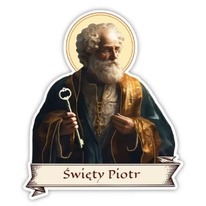 Naklejka religijna - święty Piotr