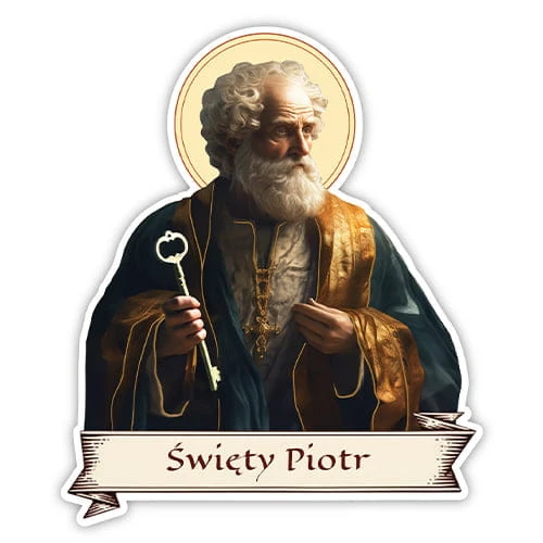 Naklejka religijna - święty Piotr