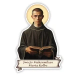 Naklejki religijne - św. Maksymilian Kolbe