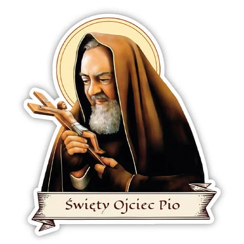Naklejka religijna - Święty Ojciec Pio