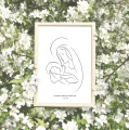 Plakat religijny - Prezent na chrzest - Matka Boża z Dzieciątkiem - Twoja dedykacja - A5/A4/A3/A2 + dedykacja + rama