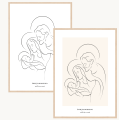 Plakat religijny - obraz świętej rodziny do salonu - Twoja dedykacja - A5/A4/A3/A2