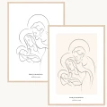 Plakat religijny - obraz świętej rodziny do salonu - Twoja dedykacja - A5/A4/A3/A2