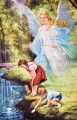 Puzzle - Anioł Stróż z dziećmi