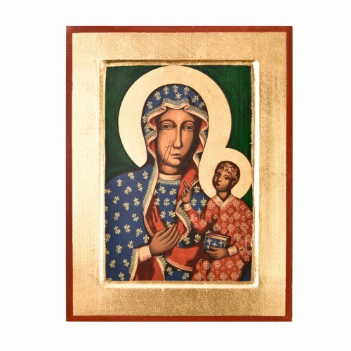 Ikona Matka Boska Częstochowska - 14 x 18 cm