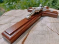 Krzyż św Benedykta - 21 cm - Kolor orzechowy