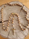 Różaniec drewniany handmade - wiśnia - 10 mm      