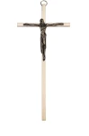 Krzyż do powieszenia - nowoczesny z mosiądzu, h = 15,5 cm 