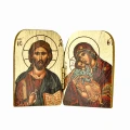 Pan Jezus Pantokrator i Matko Boża z dzieciątkiem na dyptyku
