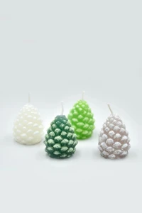 Świeca szyszka, 4 cm - dostępne kolory