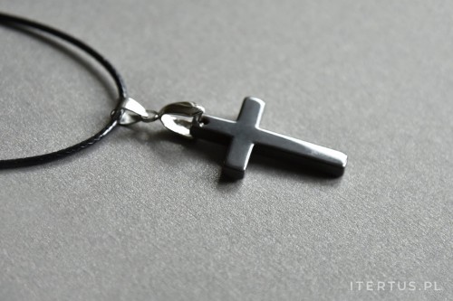 Naszyjnik krzyżyk - Hematyt - Itertus.pl