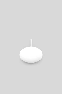 Świeca dysk pływający, biała - 4 x 2 cm