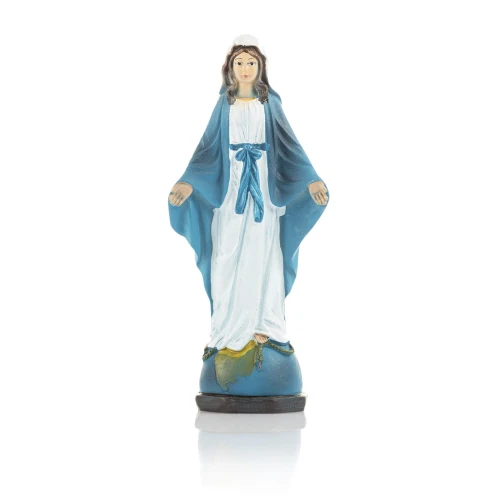 Figurka Maryi Niepokalanej z wysokiej jakości żywicy.