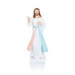 Figurka Jezusa Miłosiernego - 15 cm. Masa żywiczna, pomalowana.