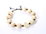 Różaniec na rękę damski handmade z drewna bukowego - 10 mm   