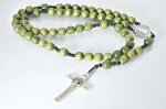 Różaniec drewniany handmade 10 mm - zielony