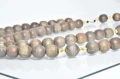 Różaniec drewniany męski na sznurku, kolor melanż - handmade - 12mm