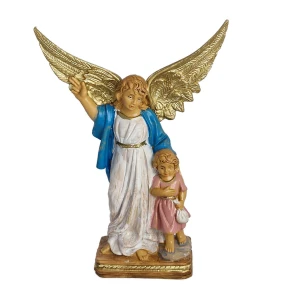 Figurka Anioła Stróża z dzieckiem. H = 15 cm