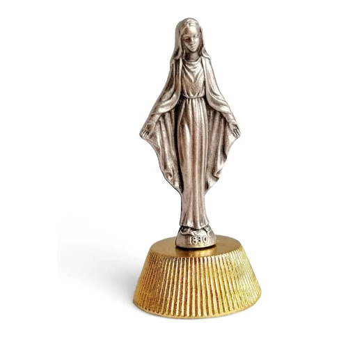 Matka Boska Niepokalana figurka metalowa 5 cm.