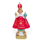 Praskie Dzieciątko - Figurka Dzieciątka Jezus z masy nietłukącej się - 10 cm