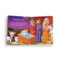 Biblia dla maluchów, czyli dla najmłodszych. Posiada sztywne kartki z kolorowymi ilustracjami - wnętrze biblii