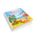 Biblia dla maluchów, czyli dla najmłodszych. Posiada sztywne kartki z kolorowymi ilustracjami - okładka z góry