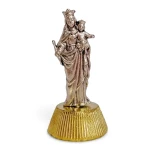 Figura Matki Bożej Szkaplerznej mini - Metalowa z przylepcem, 5 cm