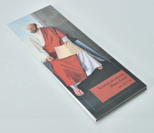 Zakładka z nadrukiem religijnym św. Pawła do książki.